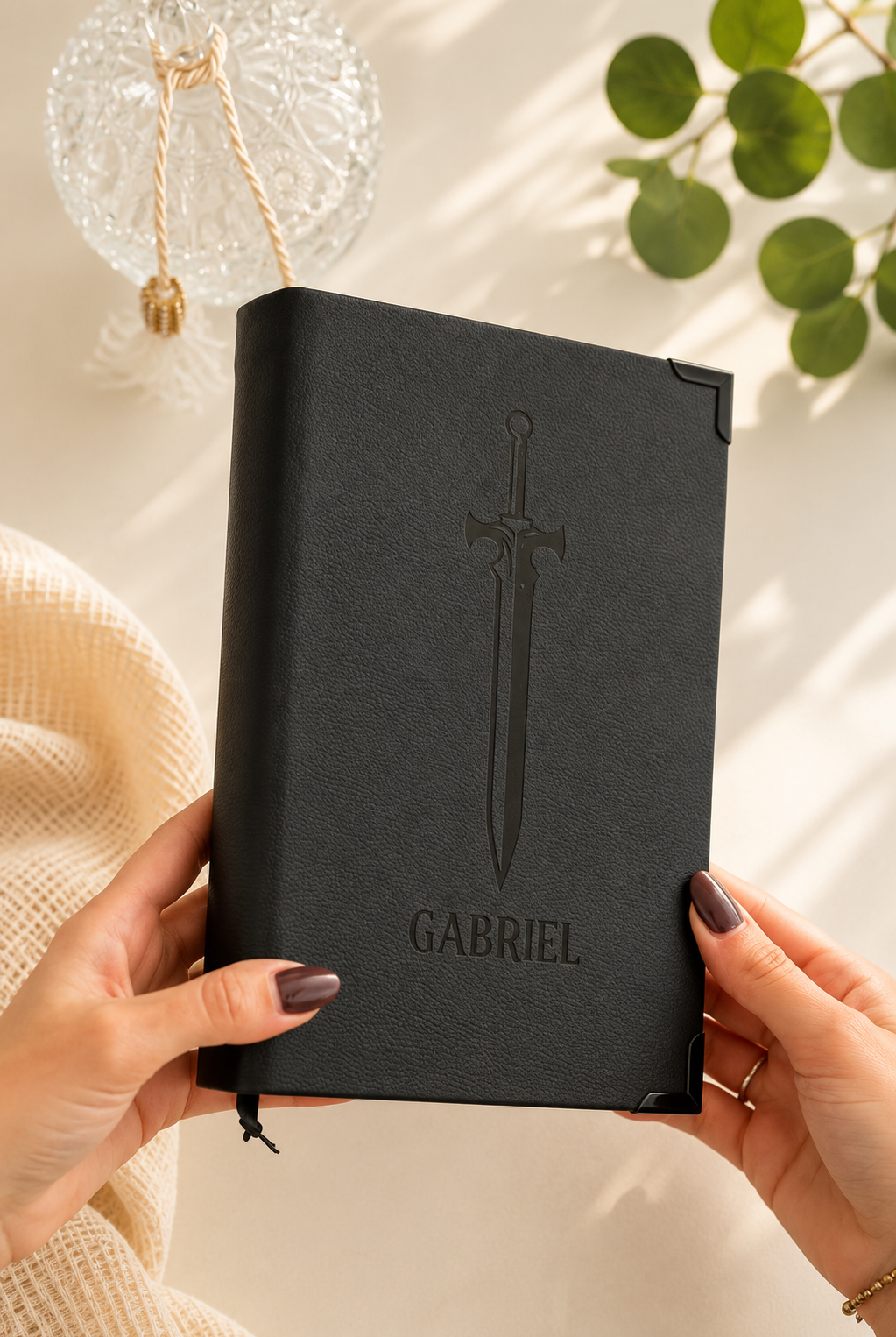 Bíblia Courino Preto Espada do Espírito com Nome — imagem ilustrativa