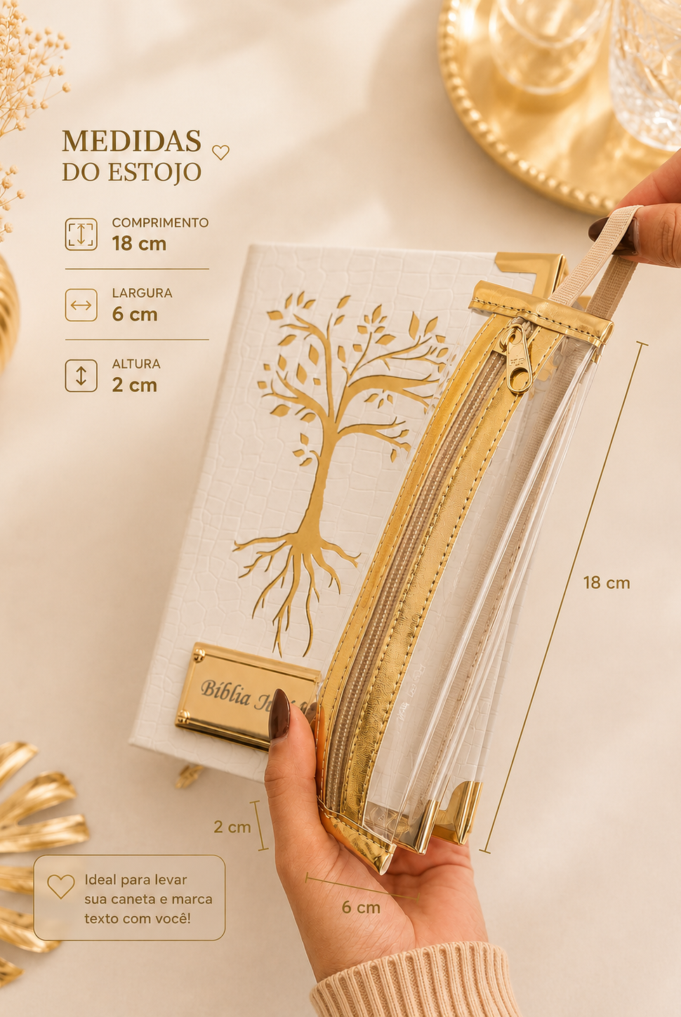 Estojo Dourado para Bíblia — imagem ilustrativa 2