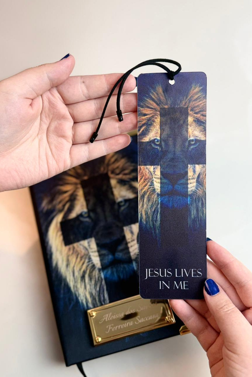Combo Bíblia Cetim Jesus Lives In Me — foto 2