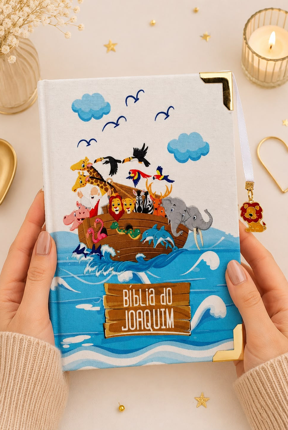 Bíblia Infantil Arca De Noé com Nome