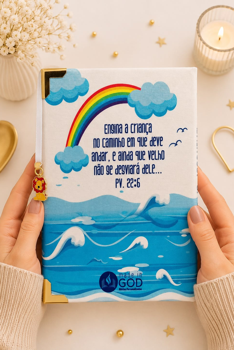 Bíblia Infantil Arca De Noé com Nome — foto 3