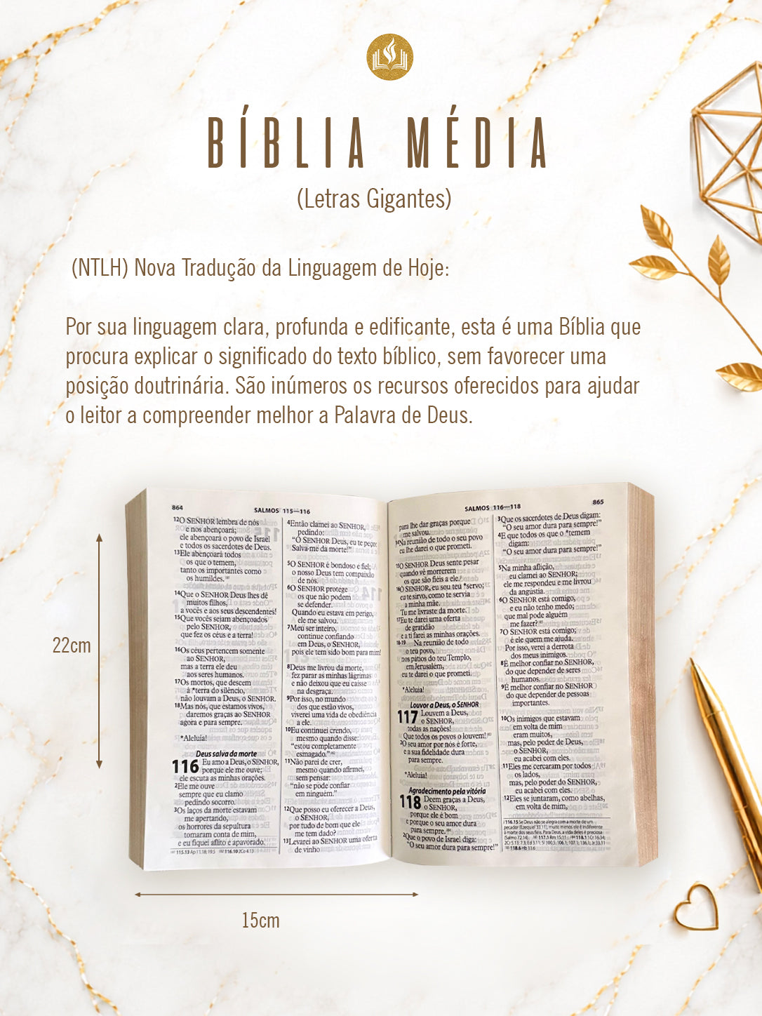 Bíblia Courino Oliva Floral com Nome — versões disponíveis