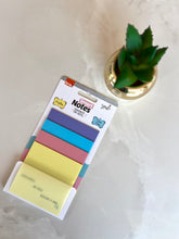 Bloco de notas Post-it transparente tom pastel