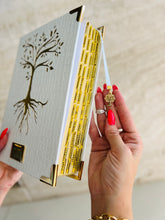 Kit Bíblia Árvore da Vida Courino Branco + Placa + Índice