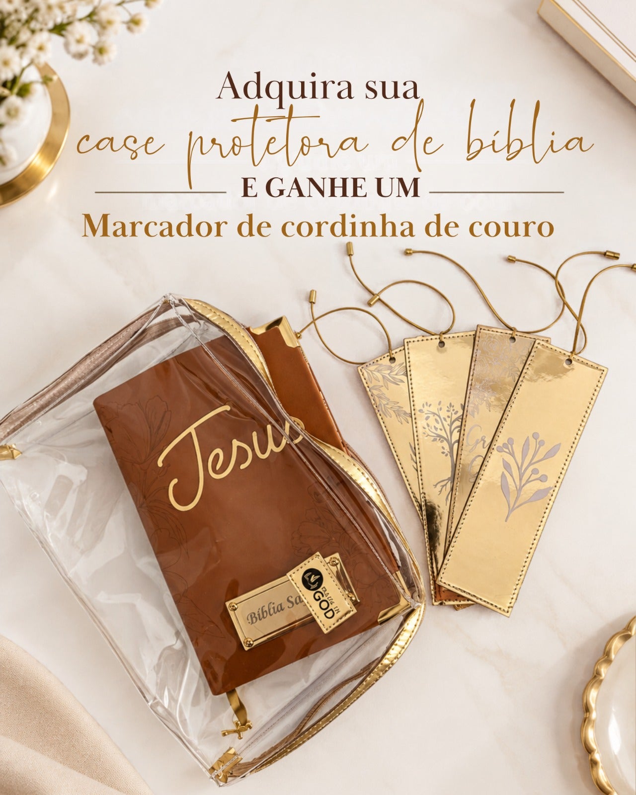 COMPRE E GANHE - Case Protetora Média + Brinde Marcador Cordinha